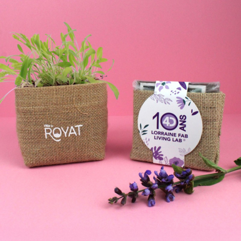 Kit de plantation personnalisable pot jute - Coco