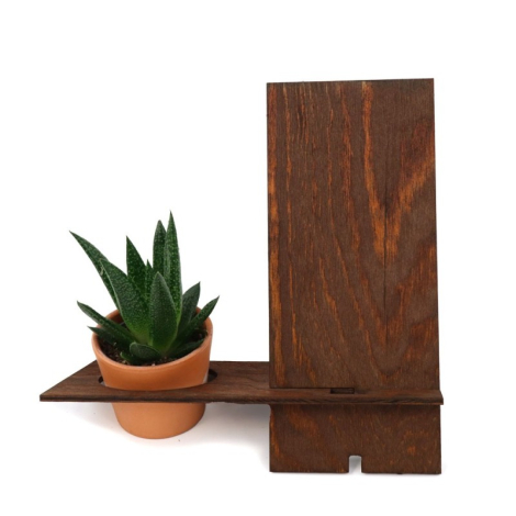 Support téléphone personnalisable avec plante