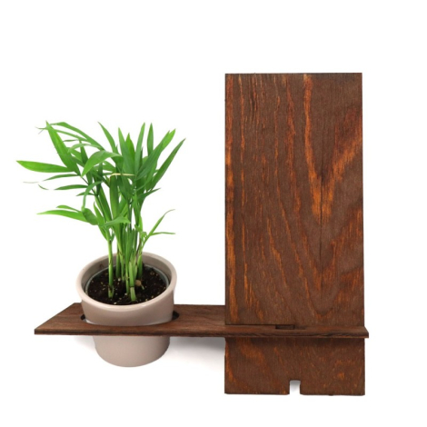 Support téléphone personnalisable avec plante