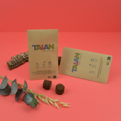 Palets à graines en sachet kraft publicitaire
