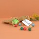 Pochon personnalisable 5 billes de graines Pochon personnalisable 5 billes de graines