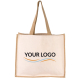 Sac shopping publicitaire en jute et coton 320g - Howrah Sac shopping publicitaire en jute et coton 320g - Howrah