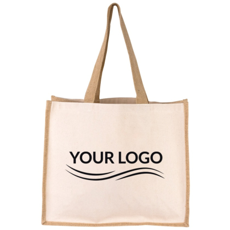 Sac shopping publicitaire en jute et coton 320g - Howrah