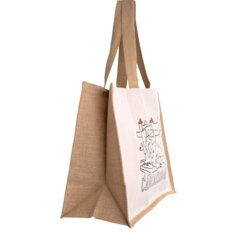 Sac shopping publicitaire en jute et coton 320g - Howrah