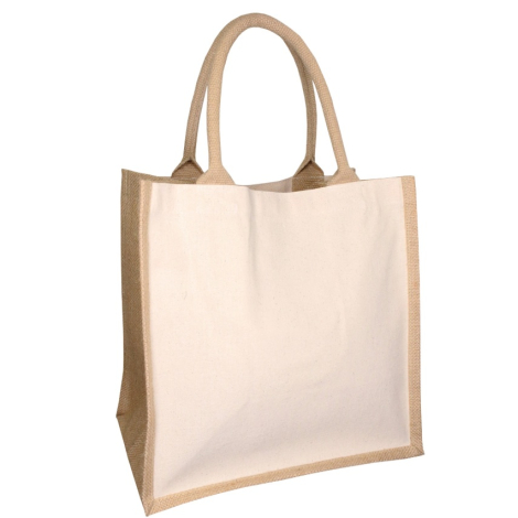 Sac cabas personnalisable en jute et coton 320g - Kalyan