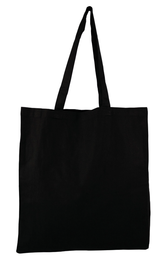 Sac shopping publicitaire en coton 160g - BOMBAY Noir