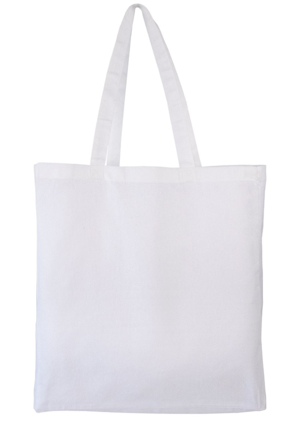 Sac shopping publicitaire en coton 160g - BOMBAY Blanc