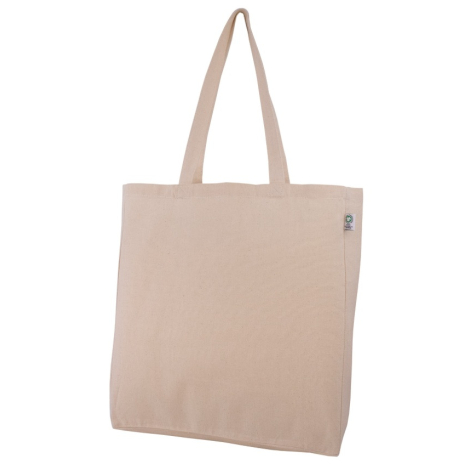 Sac coton bio publicitaire avec soufflet 240g - Haora