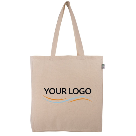 Sac coton bio publicitaire avec soufflet 240g - Haora
