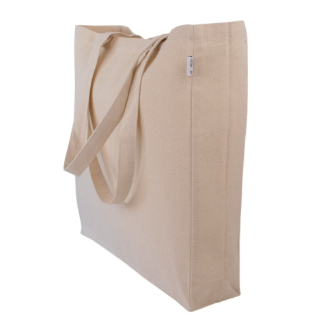Sac coton bio publicitaire avec soufflet 240g - Haora