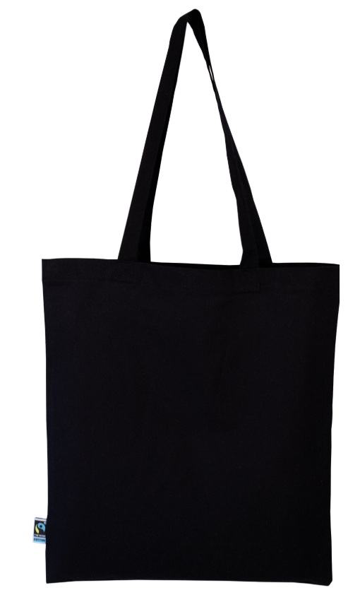 Tote bag personnalisé en coton fairtrade 160g - BARELI Noir