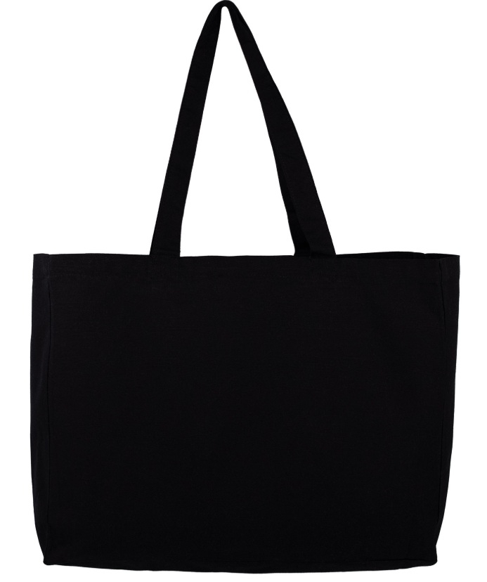 Cabas publicitaire en coton 220g - Munnar Noir
