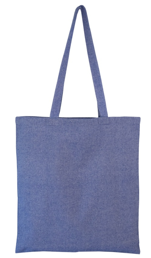 Sac shopping en coton recyclé publicitaire 150g - Nazik Bleu