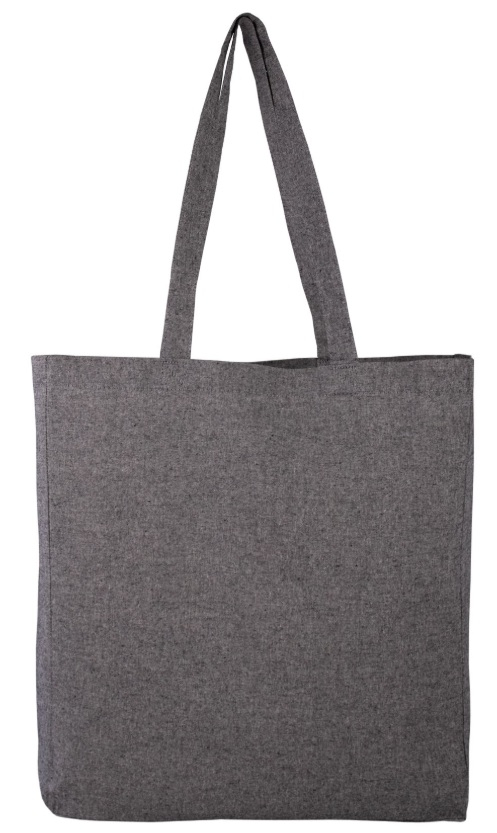 Tote bag en coton recyclé publicitaire 150g - Jhansi Noir