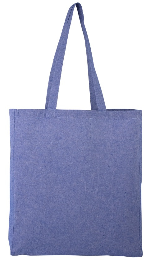 Tote bag en coton recyclé publicitaire 150g - Jhansi Bleu