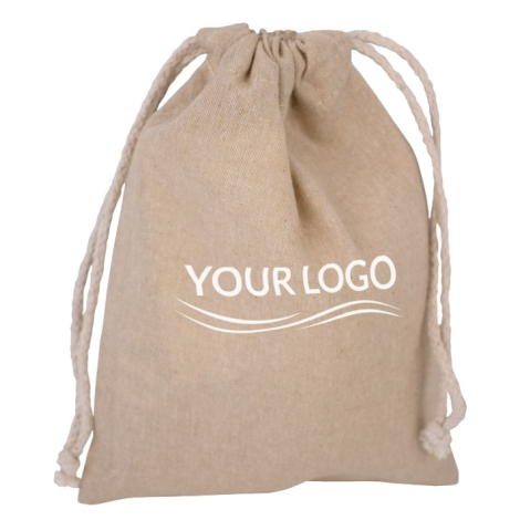 Pochon promotionnel coton recyclé 120 gr - 15x20 cm