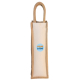 Sac cabas pour bouteille en jute et coton personnalisable