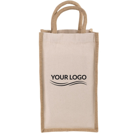 Sac cabas pour 2 bouteilles publicitaire 