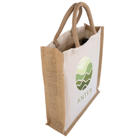 Sac cabas pour trois bouteilles publicitaire