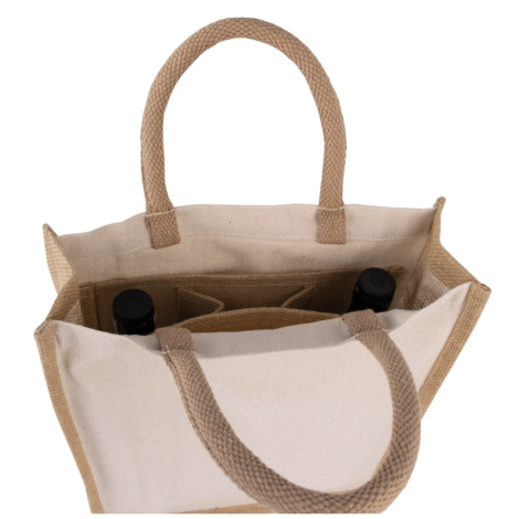 Sac cabas pour trois bouteilles publicitaire