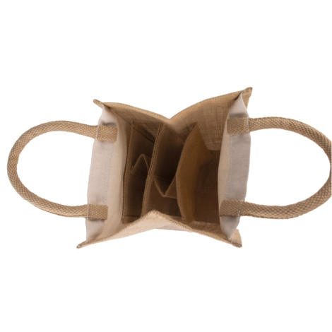 Sac cabas publicitaire pour 4 bouteilles 