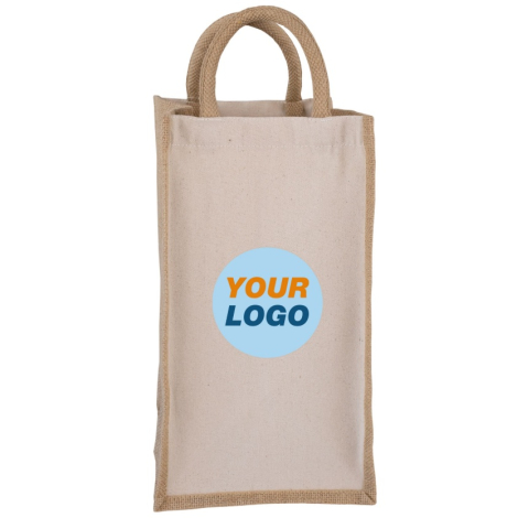 Sac cabas publicitaire pour 4 bouteilles 