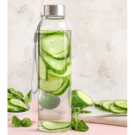 Bouteille d’eau en verre 500ml à personnaliser