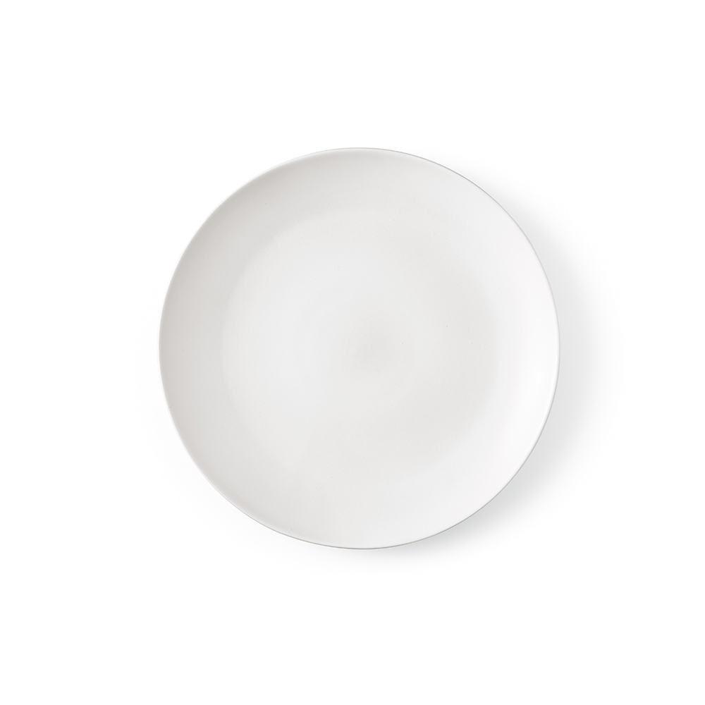 Assiette plate 27 cm promotionnelle en céramique Gaudí Blanc