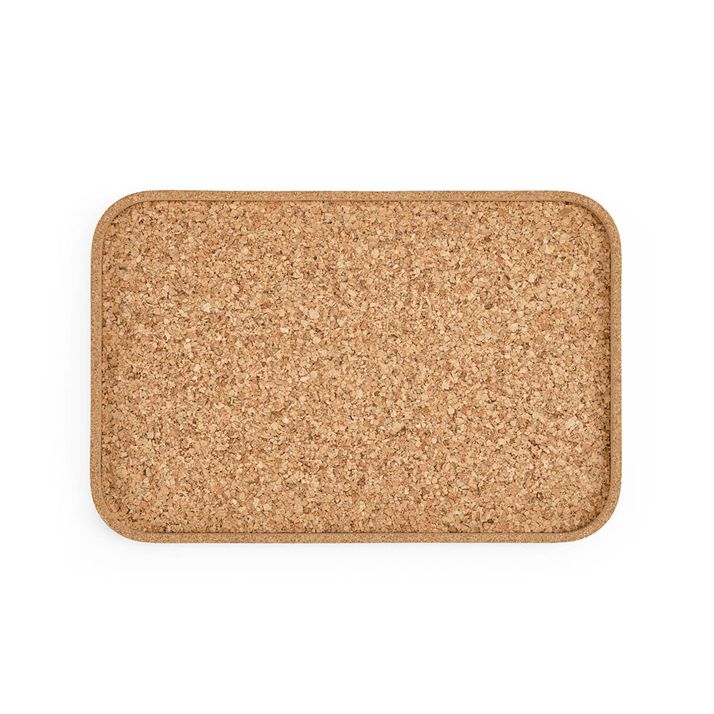 Plateau rectangulaire publicitaire en liège Waters Naturel