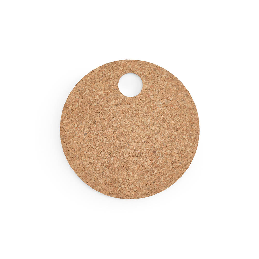 Dessous de plat personnalisé rond en liège Sinatra Naturel
