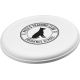 Frisbee pour chien vu de dessus, avec une personnalisation visible au centre de la face du disque. Frisbee pour chien vu de dessus, avec une personnalisation visible au centre de la face du disque.