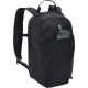 Sac à dos présenté de trois quarts avec un smartphone rangé dans une poche extérieure à accès rapide.