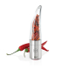 Coupe-piment rempli de piments séchés présenté de face, avec une personnalisation visible sur la partie métallique inférieure. Coupe-piment rempli de piments séchés présenté de face, avec une personnalisation visible sur la partie métallique inférieure.