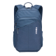 Sac à dos bleu vu de face avec poche frontale zippée et poches latérales, sans personnalisation visible sur la face avant.