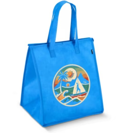 Sac isotherme cabas publicitaire en intissé recyclé