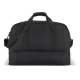 Sac de sport et de voyage présenté de dos en coloris noir, sans personnalisation visible sur la face arrière. Sac de sport et de voyage présenté de dos en coloris noir, sans personnalisation visible sur la face arrière.