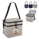 Sac isotherme à double compartiment avec personnalisation visible sur la poche avant, accompagné de vignettes montrant plusieurs Sac isotherme à double compartiment avec personnalisation visible sur la poche avant, accompagné de vignettes montrant plusieurs