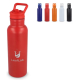 Visuel composite présentant une bouteille isotherme avec personnalisation visible sur le corps du produit et plusieurs coloris d Visuel composite présentant une bouteille isotherme avec personnalisation visible sur le corps du produit et plusieurs coloris d