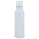 Vue arrière de la bouteille isotherme avec bouchon à poignée intégrée. Vue arrière de la bouteille isotherme avec bouchon à poignée intégrée.