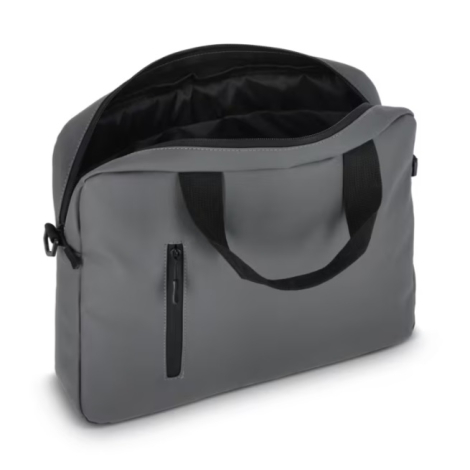 Sacoche pour ordinateur portable ouverte montrant son compartiment principal.