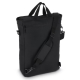 Sac à dos convertible présenté de dos avec la bandoulière amovible fixée au sac, sans personnalisation visible sur la face arriè Sac à dos convertible présenté de dos avec la bandoulière amovible fixée au sac, sans personnalisation visible sur la face arriè