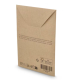 Enveloppe en papier kraft du produit présentée côté verso.
