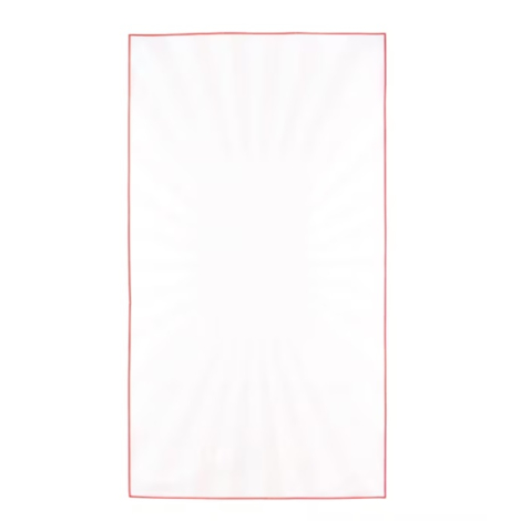 Serviette de plage R-PET présentée sur la face opposée.
