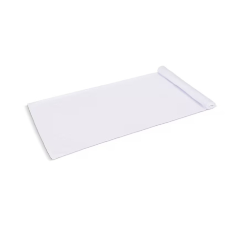 Serviette grand format vue à plat, sans personnalisation visible sur la face imprimée.