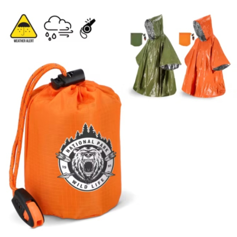 Poncho isotherme publicitaire 2-en-1