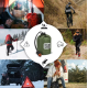 Poncho thermique accompagné de mises en situation illustrant ses principaux contextes d'utilisation. Poncho thermique accompagné de mises en situation illustrant ses principaux contextes d'utilisation.