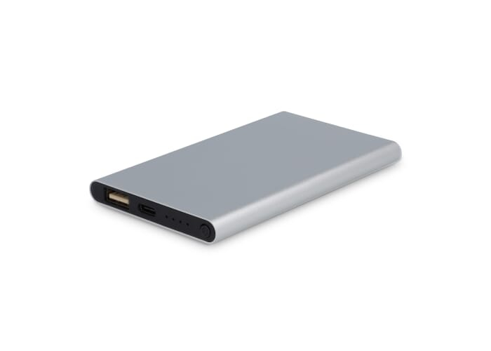 Powerbank 4000 mAh promotionnelle Enera Argent