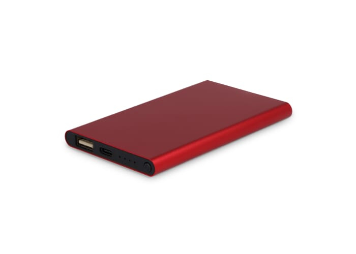 Powerbank 4000 mAh promotionnelle Enera Rouge