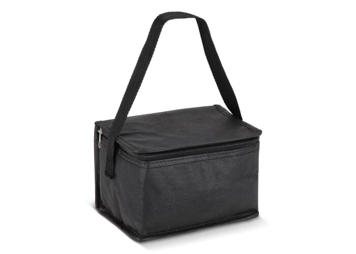 Sac isotherme intissé 6 canettes à personnaliser Noir