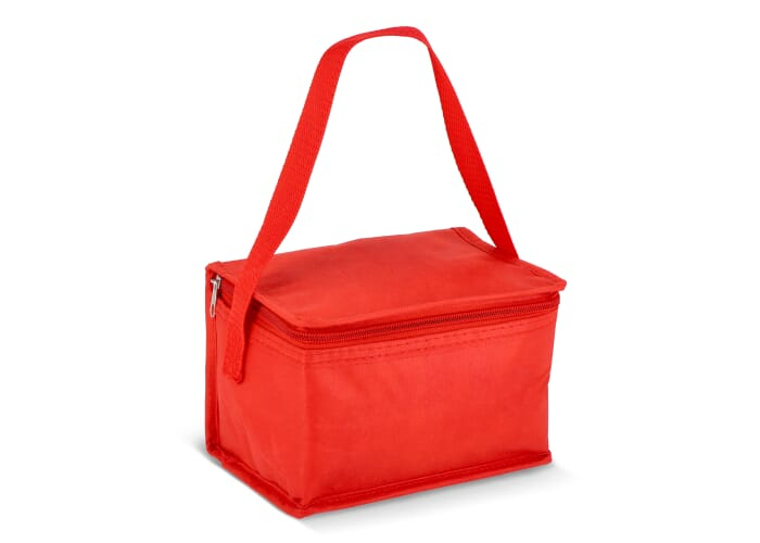 Sac isotherme intissé 6 canettes à personnaliser Rouge